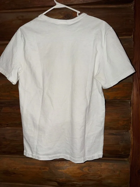 Champion Men's White Crewneck Logo T-Shirt Size-M - Picture 2 of 6
